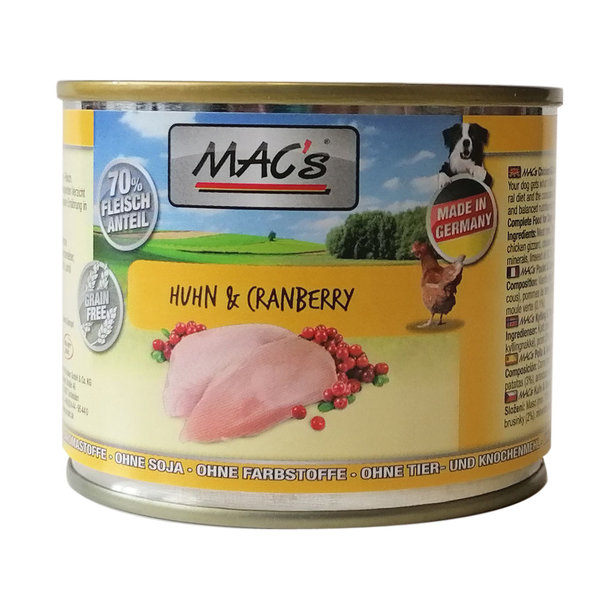 MAC's Dog Hühnchen und Cranberry