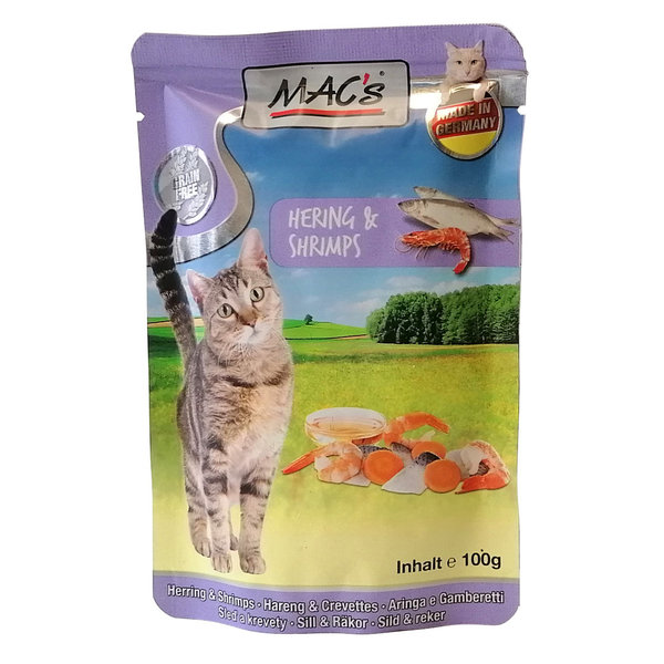 MAC's Pouch Pack - Hering und Shrimps mit Karotten und Lachsöl